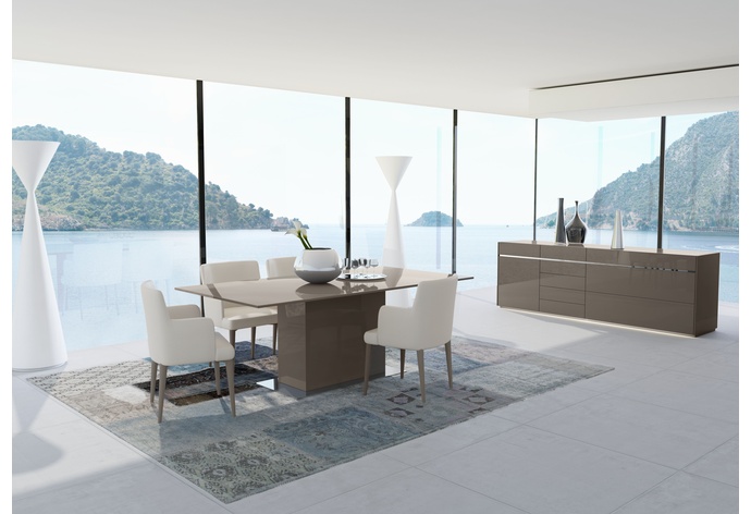 Mediale Rectangular Fixed Top Dining Table