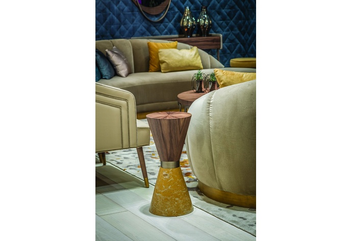 Riviera Pedestal End Table