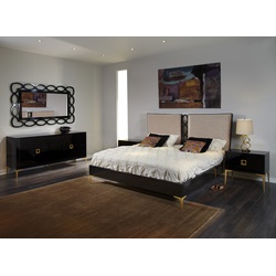 Juliana Bed (Upholstered with Center Rings)