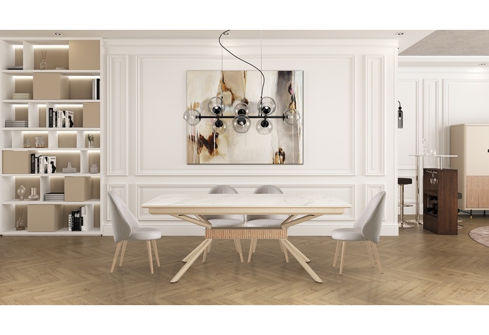 Iris Fixed Top Dining Table